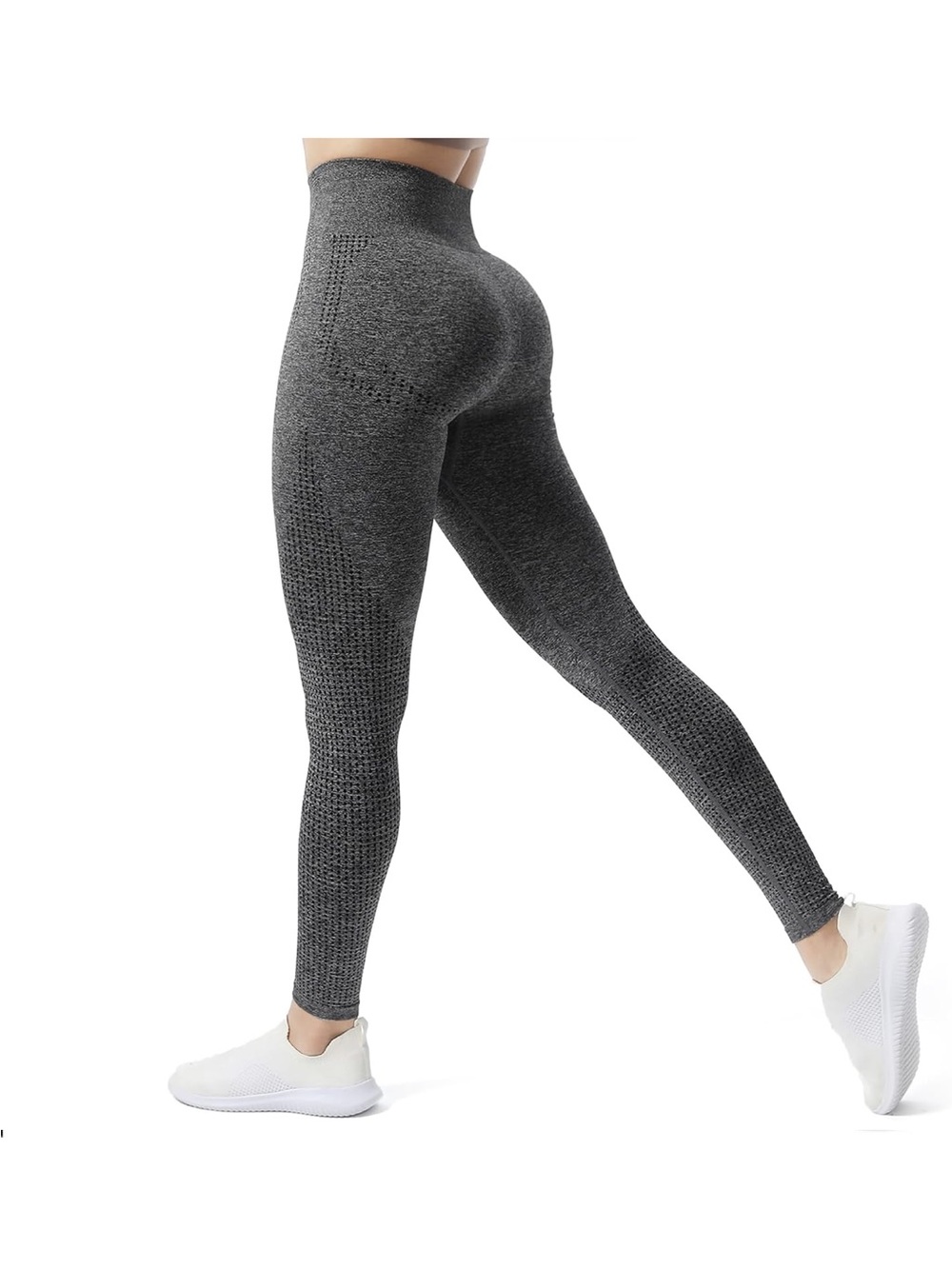 Gym Shark Dupe Gray High-Waist Leggings